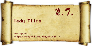 Medy Tilda névjegykártya